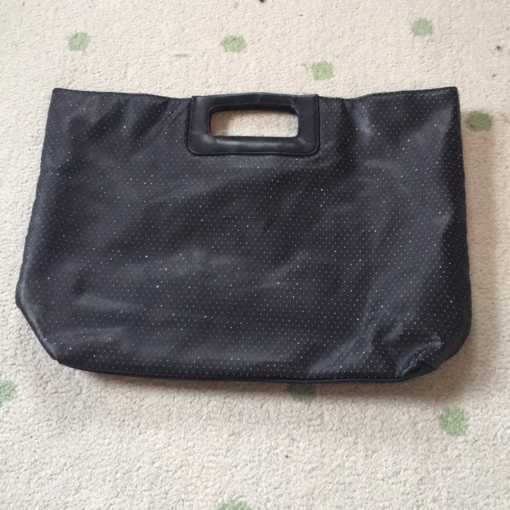 Black sparkly Victoria’s Secret bag